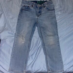 Adjustable toddler Levi's Classic Light Blue Straight Jeans